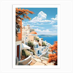 Oia Village 3 Art Print