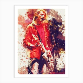 Smudge Kurt Cobain Show Monday At Astroarena Art Print