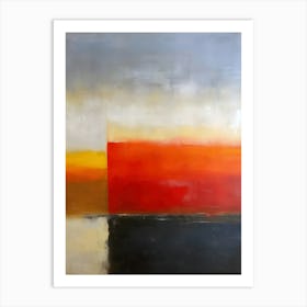 Abstract Sunset Art Print