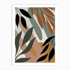 Abstract Leaves 2 Art Print