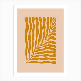 Orange Leaf Art Print