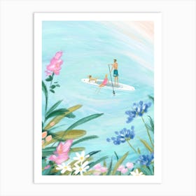 Paddleboarders Art Print