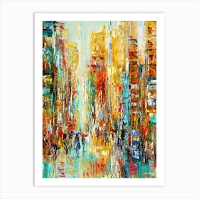 Rainy Day In New York City 1 Art Print