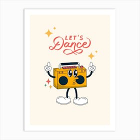 Lets Dance Groovy Print Art Print