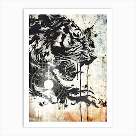 Poster Tiger Africa Wild Animal Illustration Art 04 Art Print