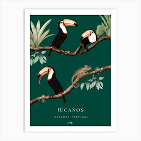 Verde Tucanos 1 Art Print