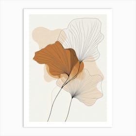 Ginkgo Leaves 8 Art Print