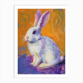 White Bunny 1 Art Print