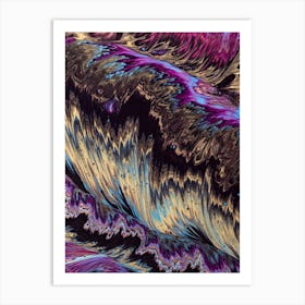 Purple Wave 1 Art Print