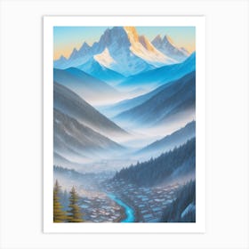 Mountain Landscape 1 Art Print