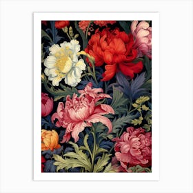 Floral Wallpaper 187 Art Print