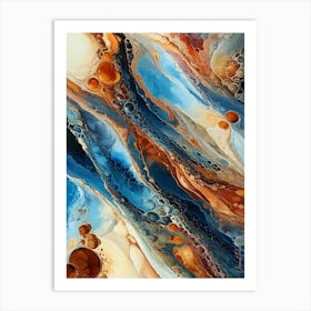 Natural Stone Swirling Patterns 2 Art Print