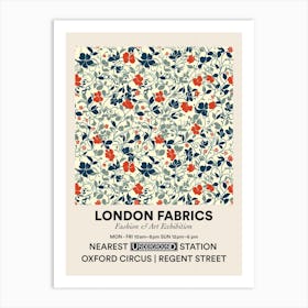 Poster Tulip Tide London Fabrics Floral Pattern 1 Art Print