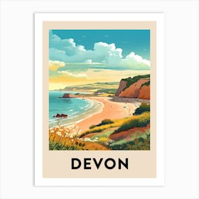 Vintage Travel Poster Devon 4 Art Print