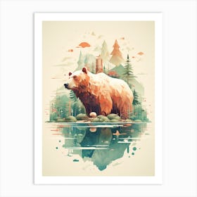 Bear In The Forest 1 Art Print