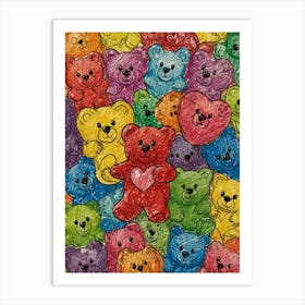 Teddy Bears 3 Art Print