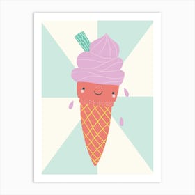 Cute Ice Cream 2 Art Print
