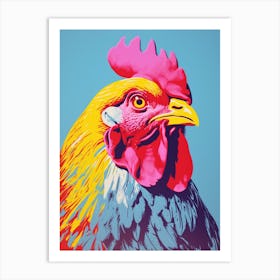 Andy Warhol Style Bird Chicken 8 Art Print