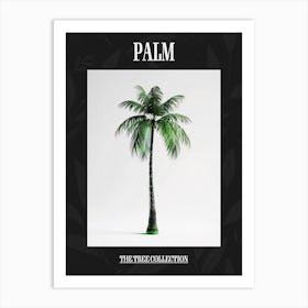 Palm Tree Pixel Illustration 3 Poster Art Print