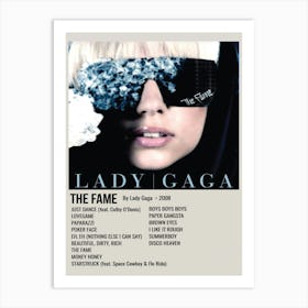 The Fame By Lady Gaga • 2008 Poster 1 Art Print