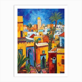 Rabat Morocco 3 Fauvist Painting Art Print