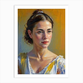 Portrait Of A Young Woman 25 Art Print