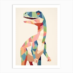 Nursery Dinosaur Art Allosaurus 4 Art Print