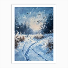 Minimal Winter Scene 4 Art Print