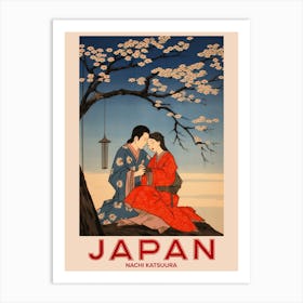 Nachi Katsuura, Visit Japan Vintage Travel Art 4 Art Print