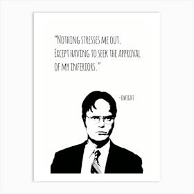 Dwight Schrute Quotes 2 Art Print