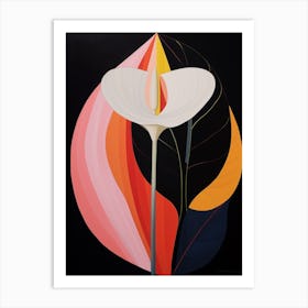 Calla Lily 2 Hilma Af Klint Inspired Flower Illustration Art Print