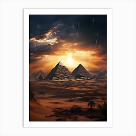 Egyptian Pyramids 1 Art Print