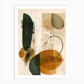 Abstract Beige Art Print