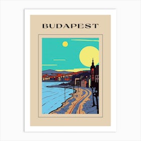 Minimal Design Style Of Budapest, Hungary 2 Poster Art Print