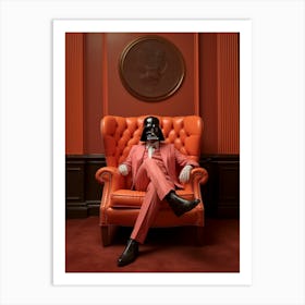 Darth Vader In Wes Anderson Style 16 Art Print