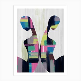 Side by Side Modern Art Print