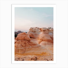 Rolling Desert Rocks Art Print