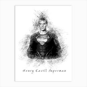 Henry Cavill Superman Art Print