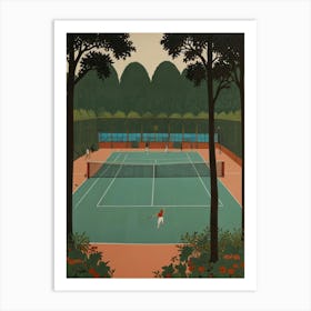 Tennis Court 5 Art Print