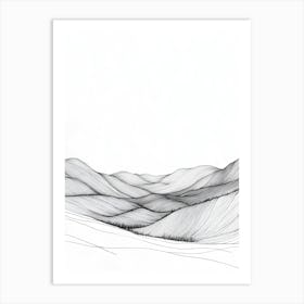 Landscape In Black And White Art Print