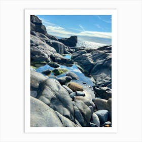 Rockpools to the Sea Art Print