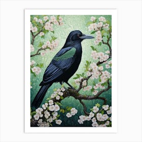 Ohara Koson Inspired Bird Painting Crow 4 Art Print