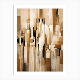 Abstract Painting neutral 1 Art Print