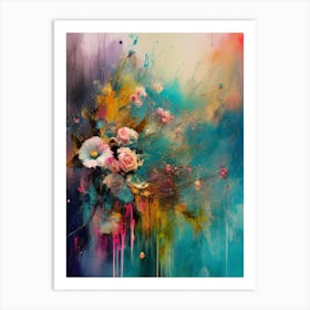 Abstract Of Flowers Art Print