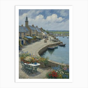 St Ives Harbour Art Print