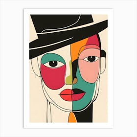 'The Man In The Top Hat' Art Print