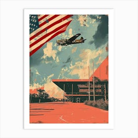 National World War 2 Museum Retro Pop Art 1 Art Print