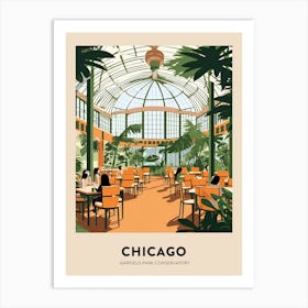 Garfield Park Conservatory 5 Chicago Travel Poster Art Print