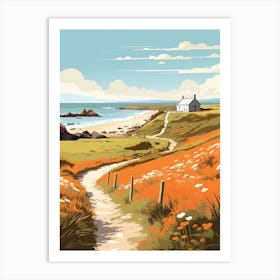 Pembrokeshire Coast Path Wales 2 Hiking Trail Landscape Art Print