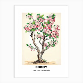 Ebony Tree Storybook Illustration 3 Poster Art Print